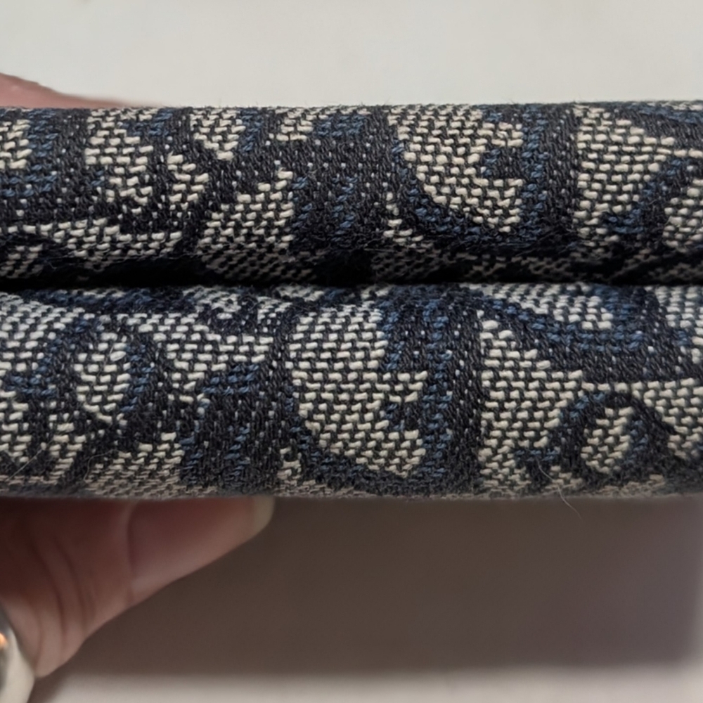 Dior Signature Saddle Monogram Blue Dior Oblique Jacquard And Leather Wallet 🔥 - Picture 7 of 17